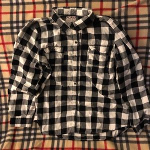 EUC Old Navy plaid button up shirt.